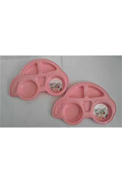 Lova Food Plate Car Model Pink 30x17 Cm Lv-108