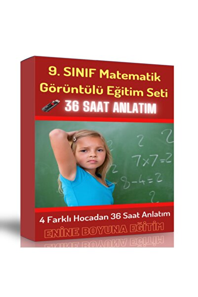 Enine Boyuna Eğitim 9. Sınıf Matematik Görüntülü Eğitim Seti (36 Saatlik Özel Anlatım) - Enine Boyuna Eğitim