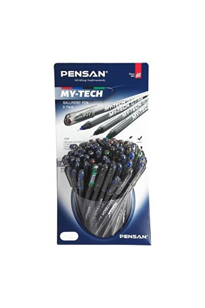 Pensan My Tech Tükenmez Kalem Renkli 60'lı