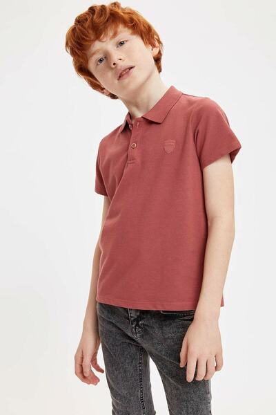 DeFacto Striped Collar Polo T-shirt
