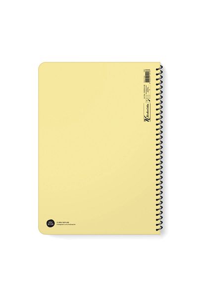 KESKİN COLOR أشياء ذات ملمس مشدودة مع ملصق حلزوني لا مزيد من دفتر الملاحظات مقاس A4 80 ورقة مربعة
