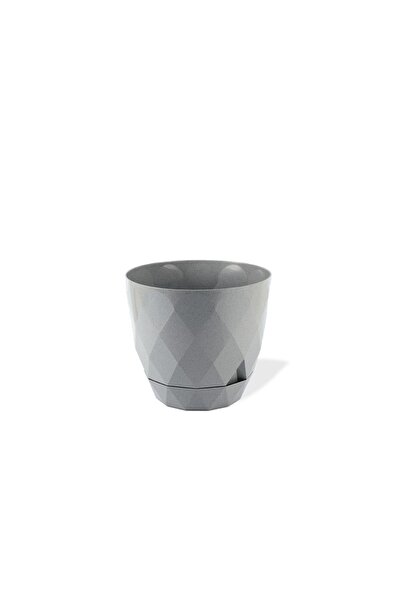 Genel Markalar Eminhome 2 No Yakamoz Saksı 14.5x12.5 Cm 1.3 Lt K452 Gri