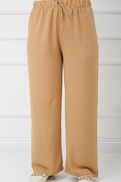 Bayanca Moda بنطال حجاب نسائي من قماش أيروبين بأرجل واسعة