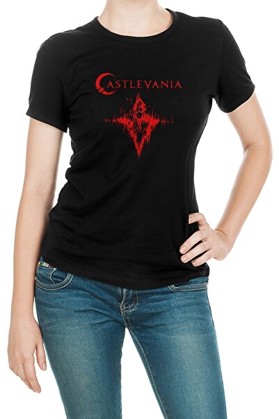 QIVI Castlevania Dracula poziva Štampano crne žene Pleteno majica