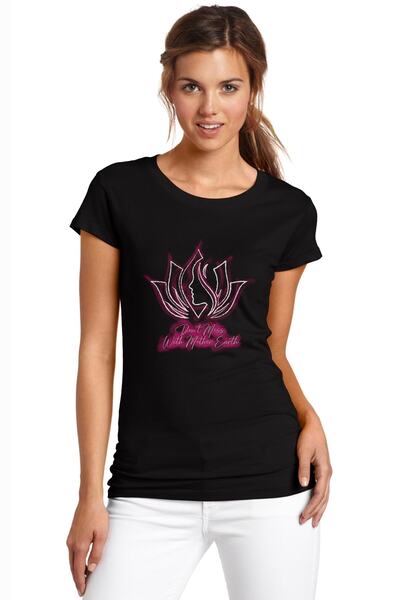 QIVI Ne diraj Majku Zemlju Štampano Crna ženska Pleteno majica T-shirt majica