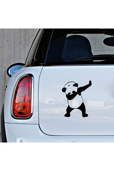 New Jargon Autocolant Panda Dancing Cute Lipire 35cm - Negru