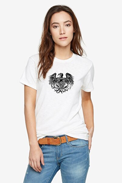 QIVI A Day To Remember Eagle з принтом Біла жіноча трикотажна футболка