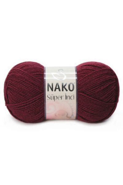 NAKO 999 Claret Red Super Pearl Πλεκτό Χειροποίητο - 25% Μάλλινο Σχοινί