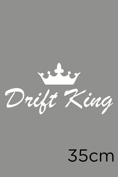 New Jargon Coroana Regelui și Lipirea Scrierii Regelui Drift 35cm - Alb