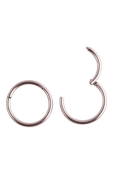 Mor Gümüş Halka Burun, Kıkırdak, Helix Piercing