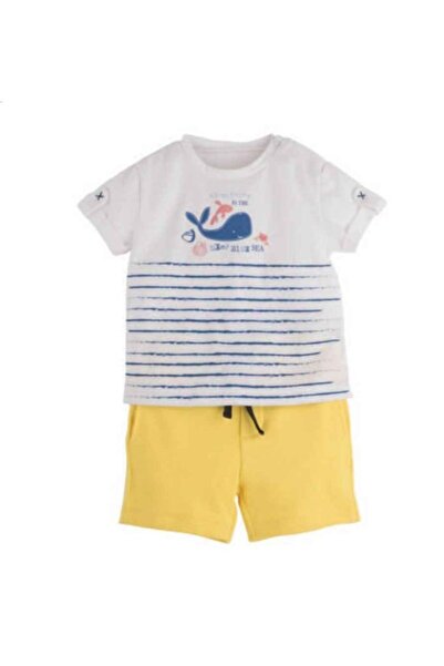 Mamino Baby Boy Combed Cotton Shorts Set