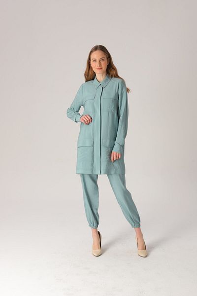 SAQA Prive Mint Sports Set with Pocket Detail