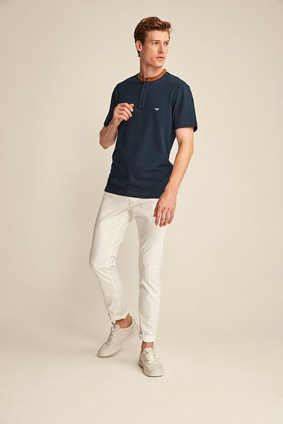 GRIMELANGE Poloshirt - Dunkelblau - Slim Fit