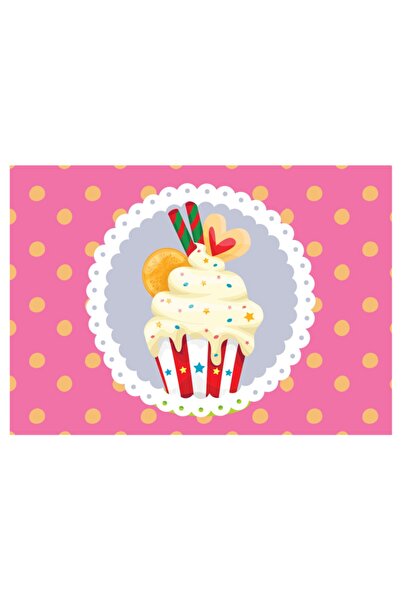 Byken خدمة أمريكية بنمط كب كيك وردي مقاس 6 بوصات