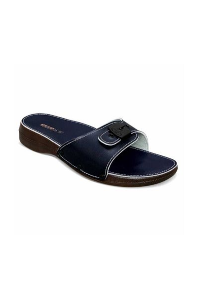 Ceyo Γυναικείες παντόφλες Minelli 6500 Full Orthopedic Anatomical Navy Blue