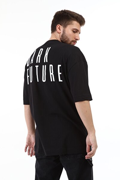 FUWEAR Ανδρικό μαύρο κοντομάνικο μπλουζάκι