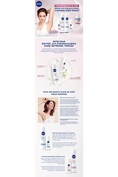 NIVEA Kadın Roll-on Beauty Elıxır Nazik Bakım 40 Ml
