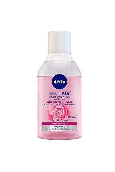 NIVEA Micellaır Gül Suyu Içeren Çift Fazlı Temizleme Suyu 400ml