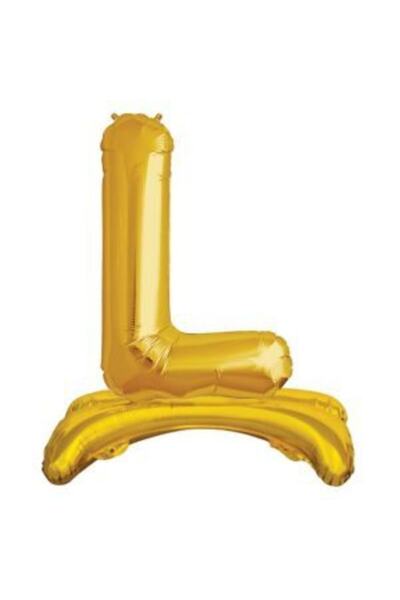 parti sürprizi Standing Gold L Letter Foil Balloon