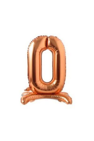 parti sürprizi بالون فويل رقم 0 من البرونز