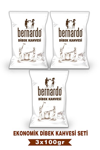 3lü Dibek Kahvesi Ekonomik Set 100grx3