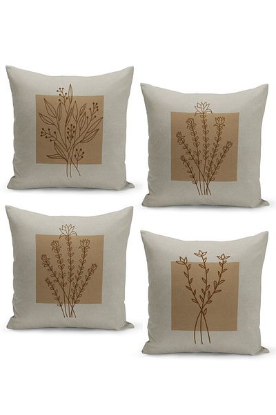 Filamente Set de huse de perne din 4 piese Lenjerie de fundal Aspect Design minimalist