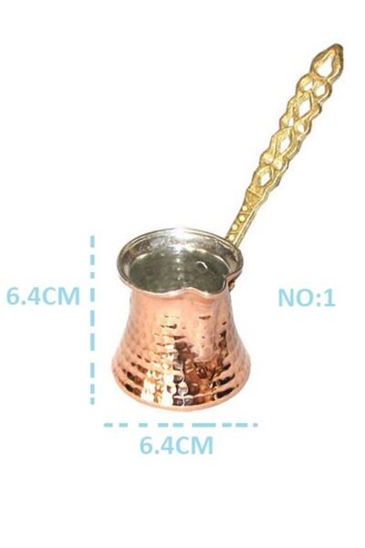 MARATON Bakır Cezve 1 No Dövme Bakır Kahve Cezvesi