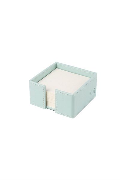 2K Cube Notepad Holder Artificial Leather Desktop 10x10x5 Cm