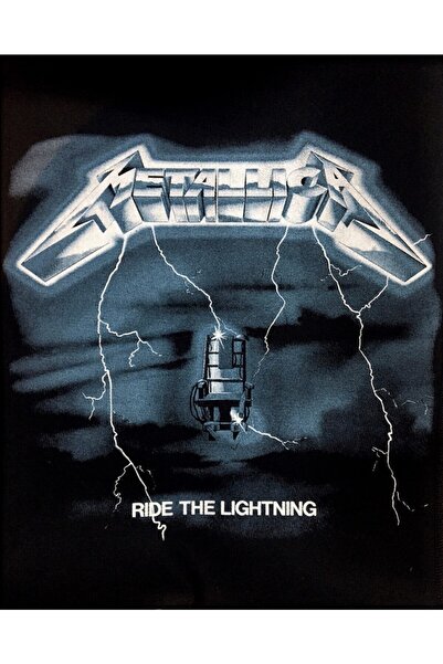 StüdyoÜmitTişört Metallica - Ride the Lightning Back Patch Back Patch Veil Ri...
