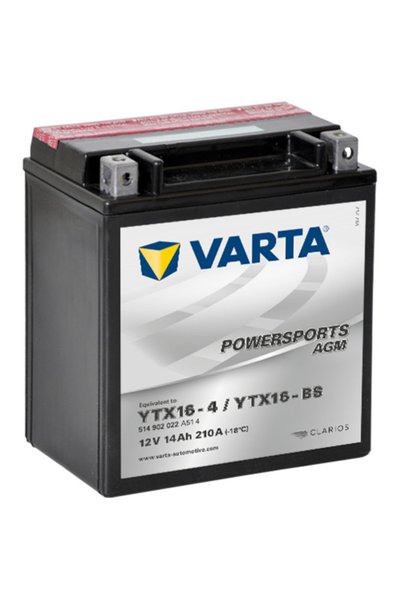 Varta Ytx16-bs 12v 14 Ah Agm Motosiklet Aküsü