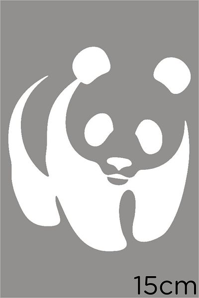 MIGNATIS Autocolant Cute Panda Cub 15cm - Alb