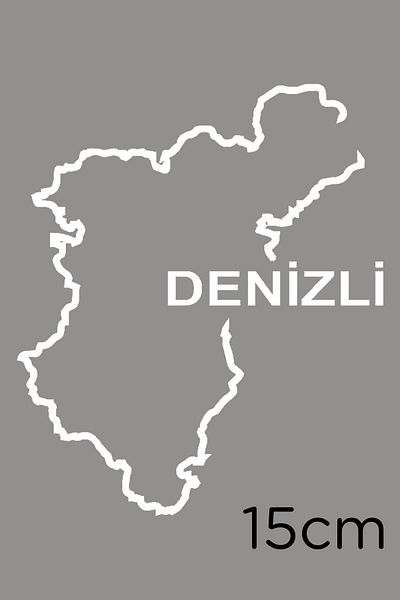MIGNATIS Autocolant Harta Ankara pentru Vehicul și Perete 15cm - Alb