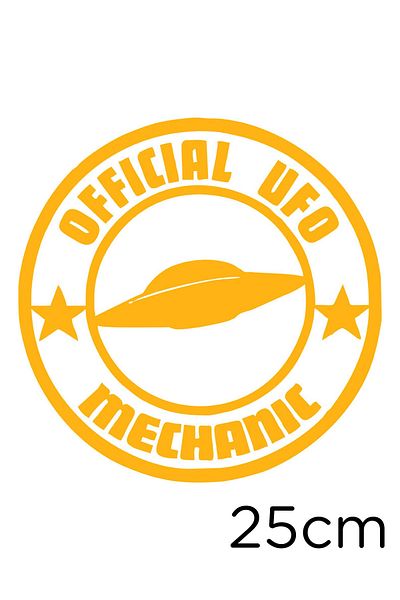 MIGNATIS Official Ufo Mechanic Wall Sticking Sticker 25cm - Yellow