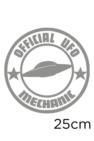 MIGNATIS Official Ufo Mechanic Wall Sticker 25cm - Gray