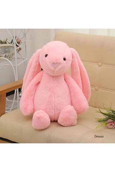 Genel Markalar Uyku Arkadaşım Uzun Kulak Pembe Renk Peluş Tavşan 45 cm