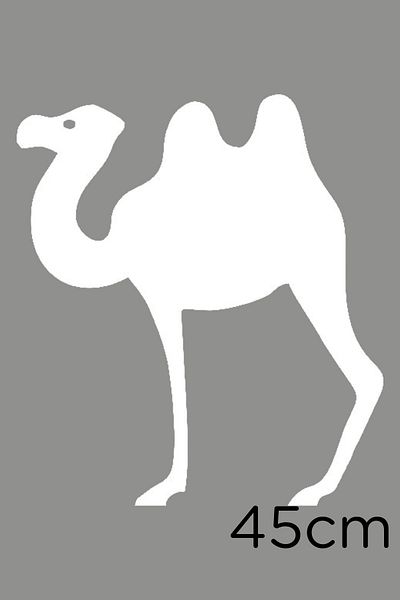 MIGNATIS Autocolant Hörgüçlü Camel Vedere laterală Lipire 45cm - Alb