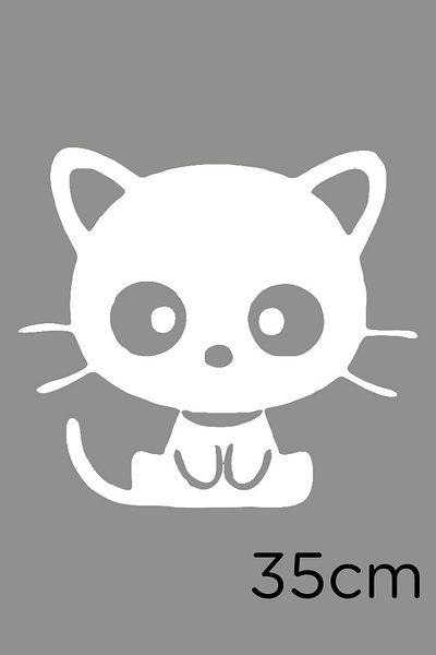 MIGNATIS Autocolant Jdm Cute Mustache Cat Paste 35cm - Alb
