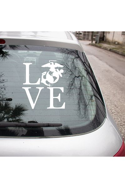 MIGNATIS Lipire autocolant cu text de dragoste și ancoră 35 cm - alb