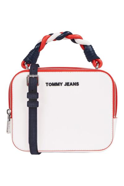 Tommy Hilfiger حقيبة كروس بمقبض مضفر من تومي جينز