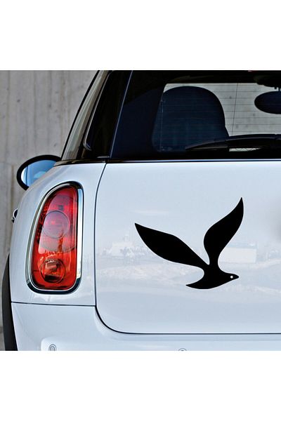 New Jargon Autocolant Albatros Pasăre Pastă 35cm - Negru