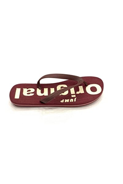 Jump Terlik 9069 B-burgundy White Parmak Arası Terlik