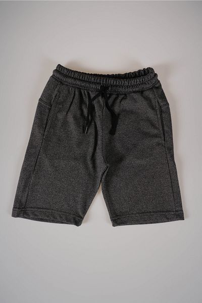 MİNİKO KİDS Pantaloni scurți din bumbac pieptănat gri pentru băieți