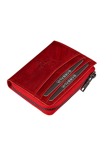 Garbalia Unisex Crazy Red Coin Portfolio Figo