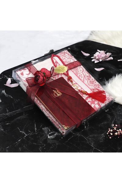 MaveraShop Anneler Gününe Özel Süslemeli Asetat Içerisinde 128 Sayfa Kadife Y...
