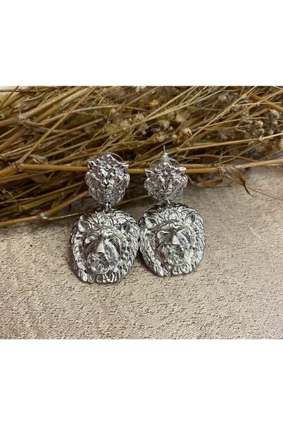 Markiz Takı حلق أسد فضي بتصميم نسائي