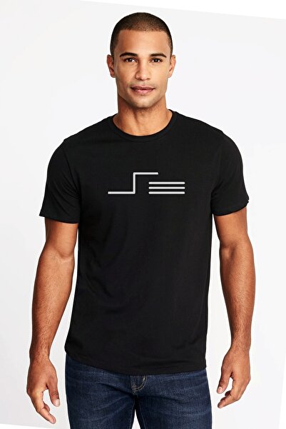 QIVI قبائل أوغوز التركية، قبائل يوريجير تامجا، تيشيرت محبوك للرجال باللون الأسود