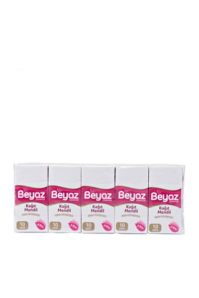 BEYAZ GÜVERCİN Set of 10 Handkerchiefs