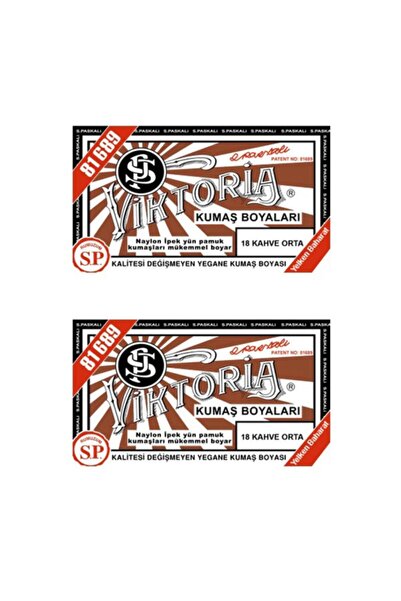 Viktoria Kahve Orta Kumaş Boya X 2 Adet