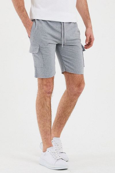 twentyone Men's Gray Cargo Pocket Summer Shorts