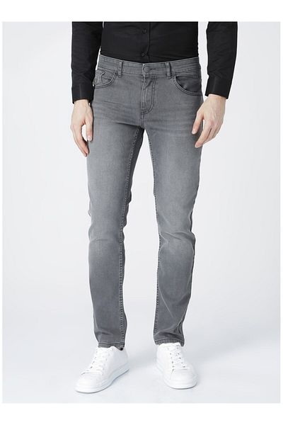 U.S. Polo Assn. Γκρι Ανδρικό Jean Παντελόνι